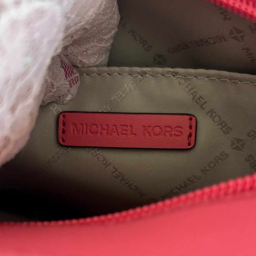 ☀️Michael Michael Kors Jet Set small Travel Crossbody Bag Hibiscus With Dust Bag - Picture 6 of 12